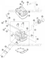 CULASSE pour KTM 500 EXC de 2014