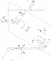 ETRIER DE FREIN AR pour KTM 500 EXC de 2014