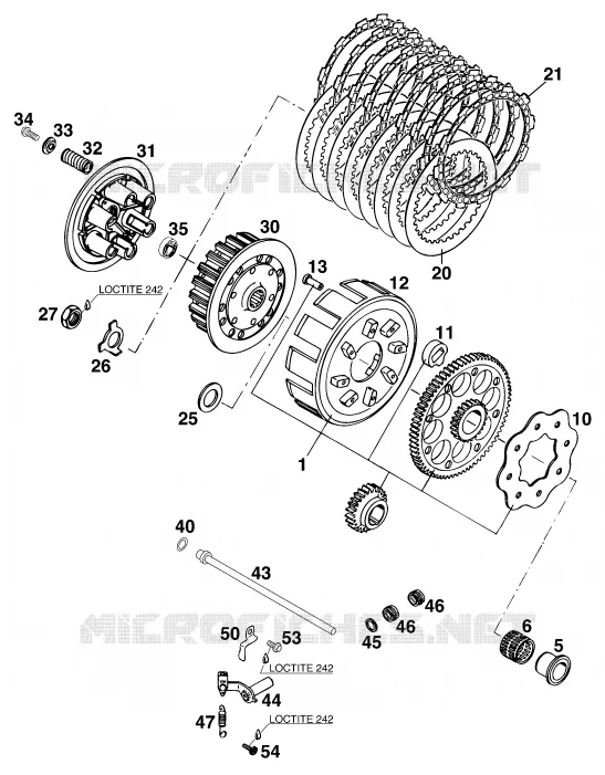 EMBRAYAGE KTM MOTO 300 1996 EXC  300 EXC MARZOCCHI/OHLINS