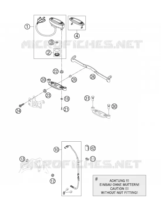 CONTACTEUR A CLE KTM MOTO 300 2007 EXC  300 EXC-E