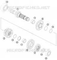 BOITE DE VITESSES   ARBRE PRIMAIRE pour KTM 300 EXC de 2014