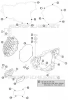 CARTER EMBRAYAGE pour KTM 300 EXC de 2014