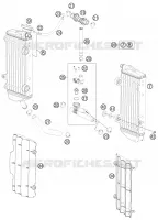 CIRCUIT DE REFROIDISSEMENT pour KTM 300 EXC de 2014