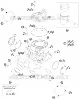 CYLINDRE / CULASSE pour KTM 300 EXC de 2014