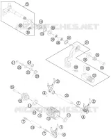 MECANISME DE SELECTION DE VITESSES pour KTM 300 EXC de 2014
