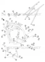 CADRE pour KTM 300 EXC de 2004