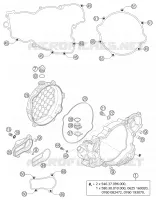 CARTER EMBRAYAGE pour KTM 300 EXC de 2004