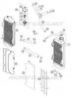 CIRCUIT DE REFROIDISSEMENT pour KTM 300 EXC de 2004