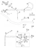 GUIDON / COMMANDES pour KTM 300 EXC de 2004