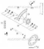 ROUE AVANT pour KTM 300 EXC de 2004