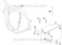 BEQUILLE LATERALE / CENTRALE pour KTM 250 EXC-F FACTORY EDITION de 2015