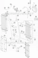 CIRCUIT DE REFROIDISSEMENT pour KTM 250 EXC-F FACTORY EDITION de 2015
