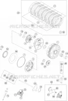 EMBRAYAGE pour KTM 250 EXC-F FACTORY EDITION de 2015