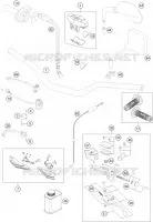 GUIDON / COMMANDES pour KTM 250 EXC-F FACTORY EDITION de 2015