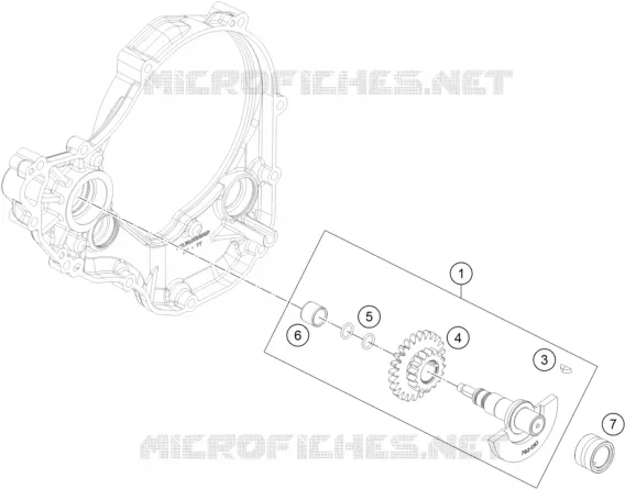 ARBRE D'EQUILIBRAGE KTM MOTO 250 2018 EXC-F  250 EXC-F SIX DAYS