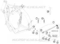 BEQUILLE LATERALE / CENTRALE pour KTM 250 EXC-F de 2013