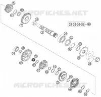 BOITE DE VITESSES   ARBRE SECONDAIRE pour KTM 250 EXC-F de 2013