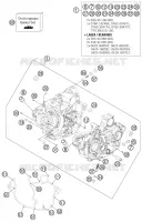 CARTER MOTEUR pour KTM 250 EXC-F de 2013