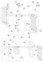 CIRCUIT DE REFROIDISSEMENT pour KTM 250 EXC-F de 2013