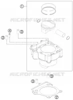 CYLINDRE pour KTM 250 EXC-F de 2013