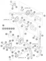 DISTRIBUTION pour KTM 250 EXC-F de 2013