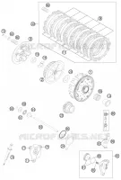EMBRAYAGE pour KTM 250 EXC-F de 2013