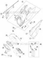 FILTRE A AIR pour KTM 250 EXC-F de 2013