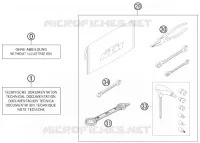 TROUSSE A OUTILS / MANUELS / OPTIONS pour KTM 250 EXC-F de 2013