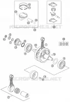 VILEBREQUIN / PISTON pour KTM 250 EXC-F de 2013
