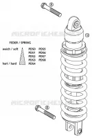 AMORTISSEUR pour KTM 125 EXC SIX-DAYS de 2002