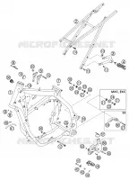 CADRE pour KTM 125 EXC SIX-DAYS de 2002