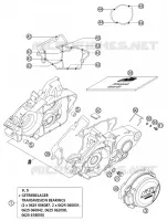 CARTER MOTEUR pour KTM 125 EXC SIX-DAYS de 2002