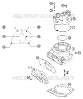 CYLINDRE / CULASSE pour KTM 125 EXC SIX-DAYS de 2002