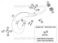 ECHAPPEMENT pour KTM 125 EXC SIX-DAYS de 2002