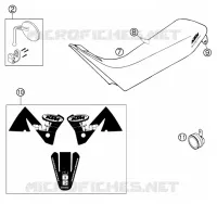 NOUVELLES PIECES pour KTM 125 EXC SIX-DAYS de 2002