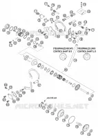 VALVE D'ECHAPPEMENT pour KTM 125 EXC SIX-DAYS de 2002