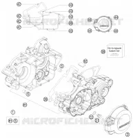 CARTER MOTEUR pour KTM 125 EXC SIX-DAYS de 2009