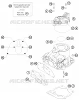 CYLINDRE / CULASSE pour KTM 125 EXC SIX-DAYS de 2009
