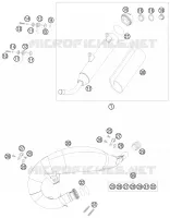 ECHAPPEMENT pour KTM 125 EXC SIX-DAYS de 2009