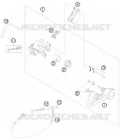 ETRIER DE FREIN AR pour KTM 125 EXC SIX-DAYS de 2009