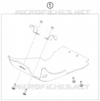 PROTECTION MOTEUR pour KTM 125 EXC SIX-DAYS de 2009