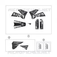 AUTOCOLLANTS pour KTM 125 EXC SIX-DAYS de 2007
