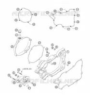 CARTER EMBRAYAGE pour KTM 125 EXC SIX-DAYS de 2007