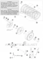 EMBRAYAGE pour KTM 125 EXC SIX-DAYS de 2007
