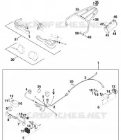 ACCESSOIRES pour KTM 125 EXC MARZOCCHI/OHLINS de 1997
