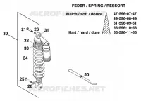 AMORTISSEUR pour KTM 125 EXC MARZOCCHI/OHLINS de 1997
