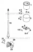 CONTACTEUR A CLE pour KTM 125 EXC MARZOCCHI/OHLINS de 1997