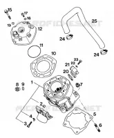 CYLINDRE pour KTM 125 EXC MARZOCCHI/OHLINS de 1997