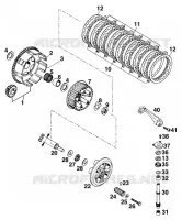 EMBRAYAGE pour KTM 125 EXC MARZOCCHI/OHLINS de 1997
