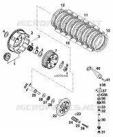 EMBRAYAGE pour KTM 125 EXC MARZOCCHI/OHLINS de 1997